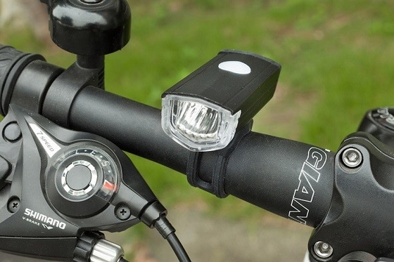 1W bicicletta Front Headlights 60lm, Front Bike Light Mount ricaricabile