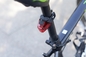Di USB di luce rossa della bicicletta 10lm della batteria al litio vibrazione posteriore ricaricabile non sensibile