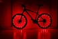 Il raggio costante LED della bicicletta 3D accende l'ABS IPX4 variopinto impermeabilizza